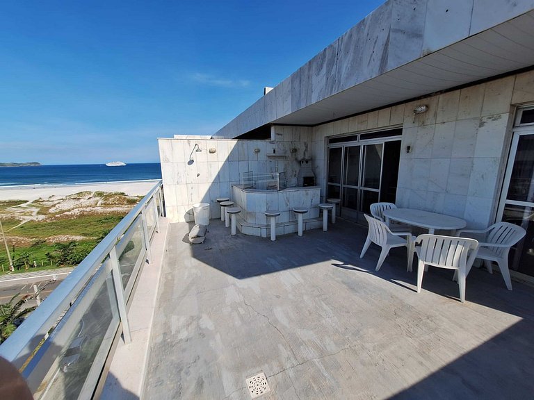 4 bedroom penthouse with sea view, Forte Cabo Frio beach