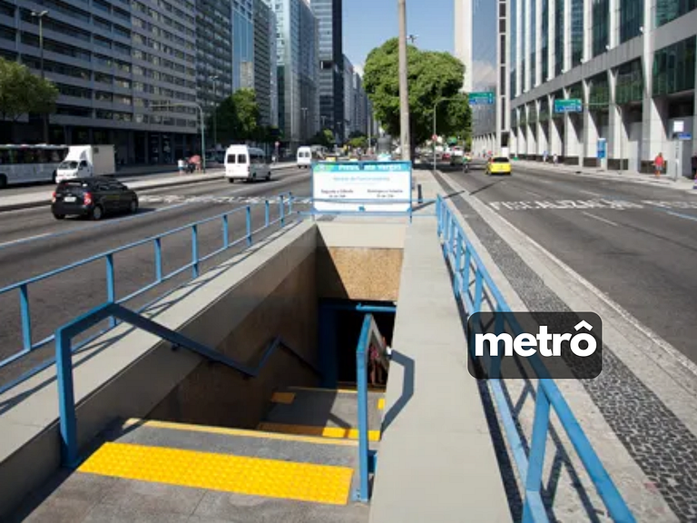 Novíssimo APTO metrô na porta VLT Centro Rio