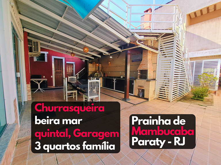 Descanso a beira mar casa completa em Mambucaba