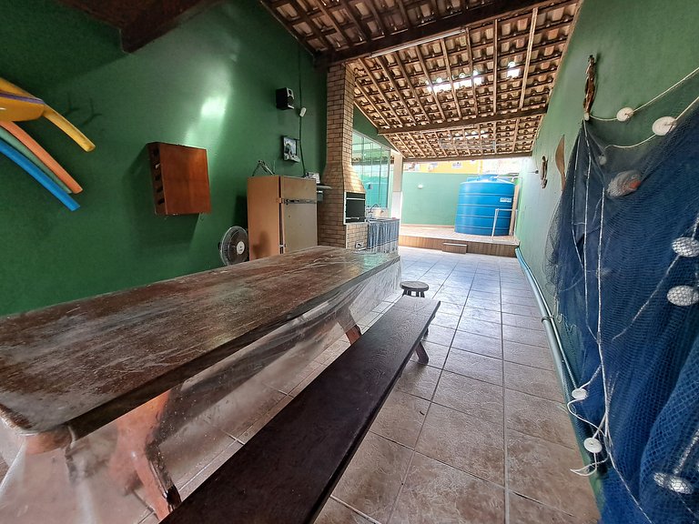 Beautiful 4 bedroom house with barbecue in Prainha Mambucaba