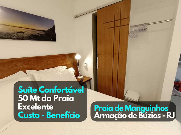 Comfortable Flat 50mt from Manguinhos Beach Búzios RJ
