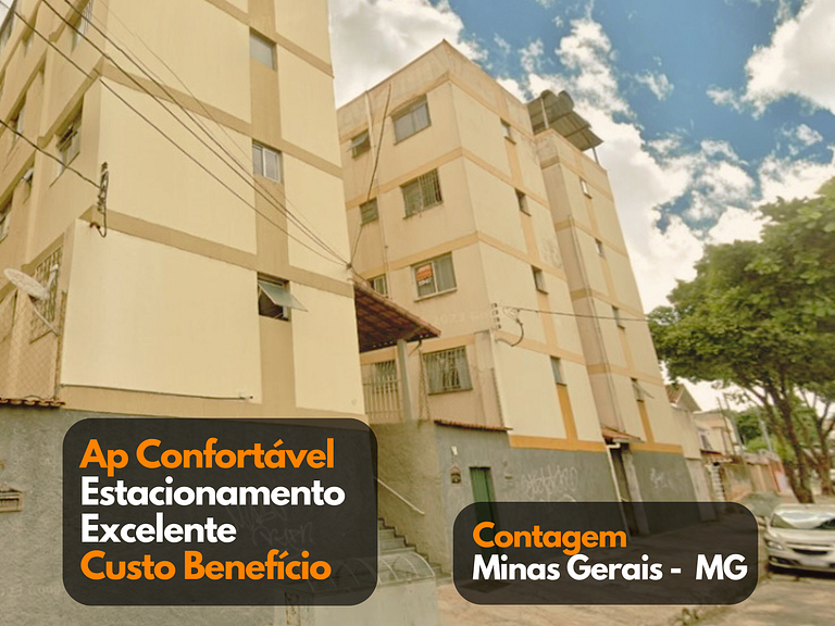 Confortável AP 2 qts Garagem completo Contagem BH - Excelent