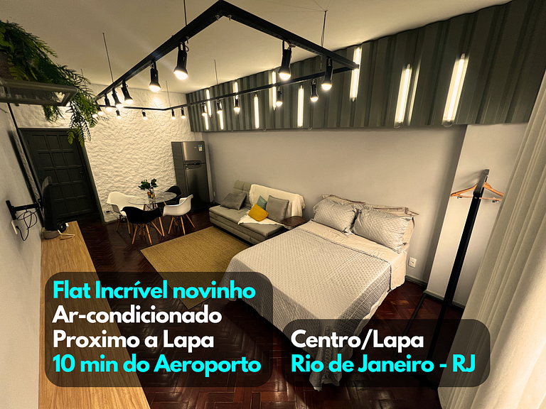 Flat novinho c/Ar no Centro/Lapa Próximo ao Metrô prox ao Ro