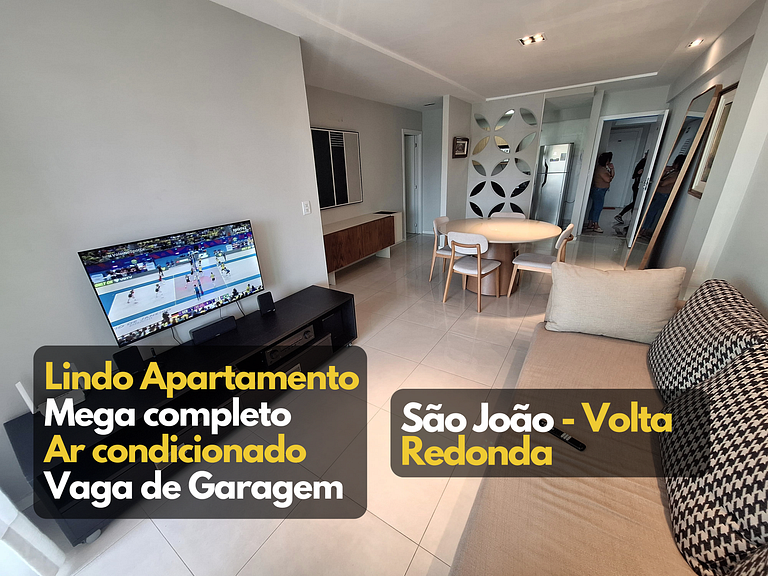 Moderno Apt Ar Garagem 2qts São João Volta Redonda