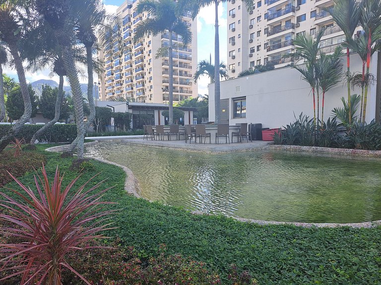 Aluguel Mensal Resort Piscina Sauna Academia Barra - Super m