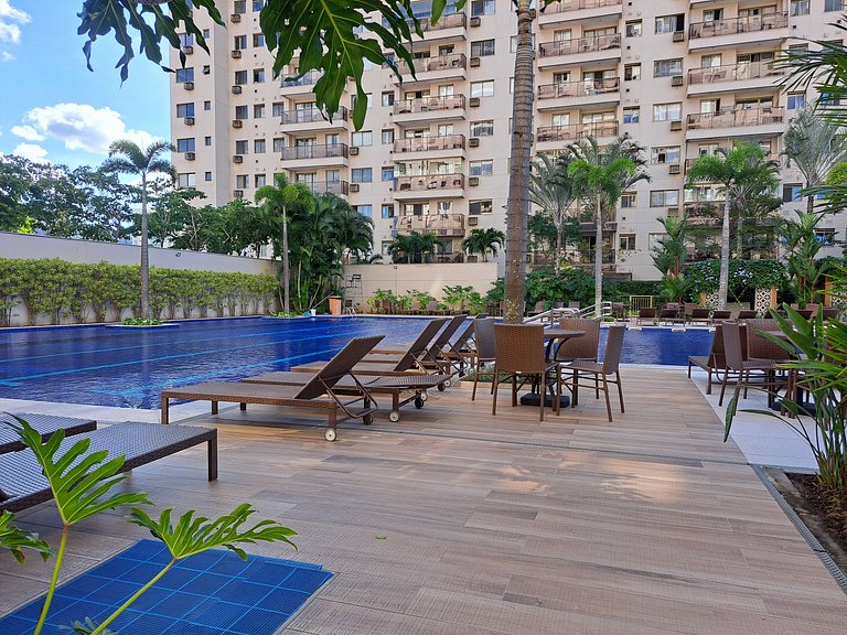 Aluguel Mensal Resort Piscina Sauna Academia Barra - Super m