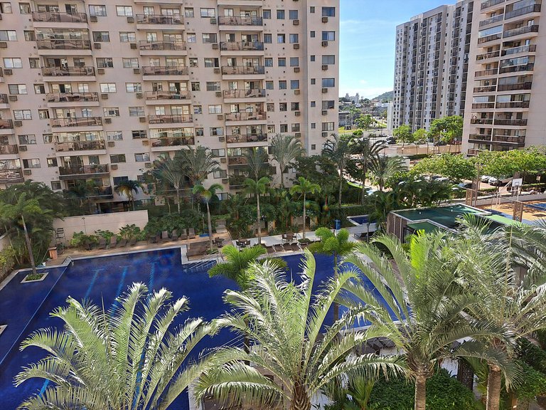 Aluguel Mensal Resort Piscina Sauna Academia Barra - Super m