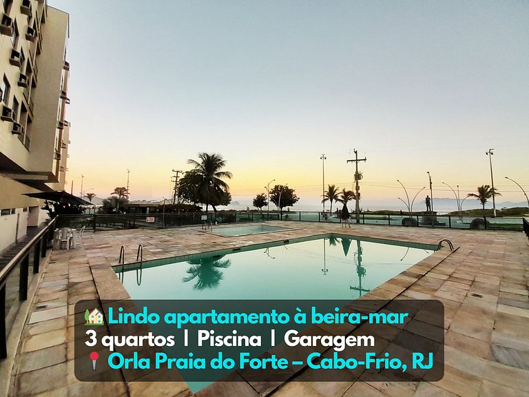 Lindo Apto Orla da Praia do Forte Cabo-Frio RJ
