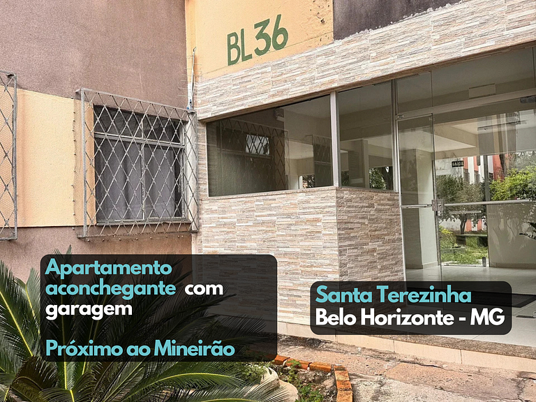 Apartamento com garagem ao lado do Mineirão