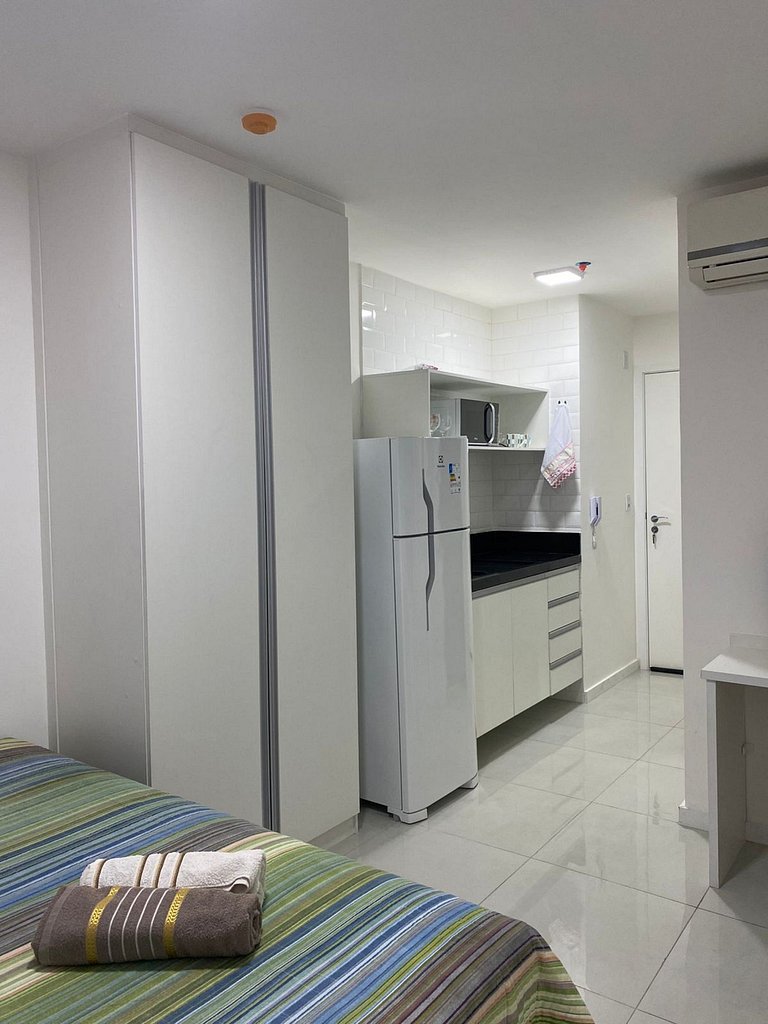 Apto moderno com ar-condicionado no Link Flats