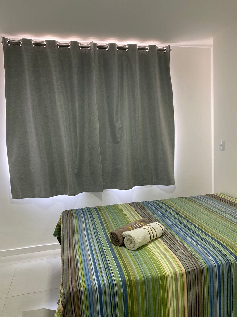 Apto moderno com ar-condicionado no Link Flats