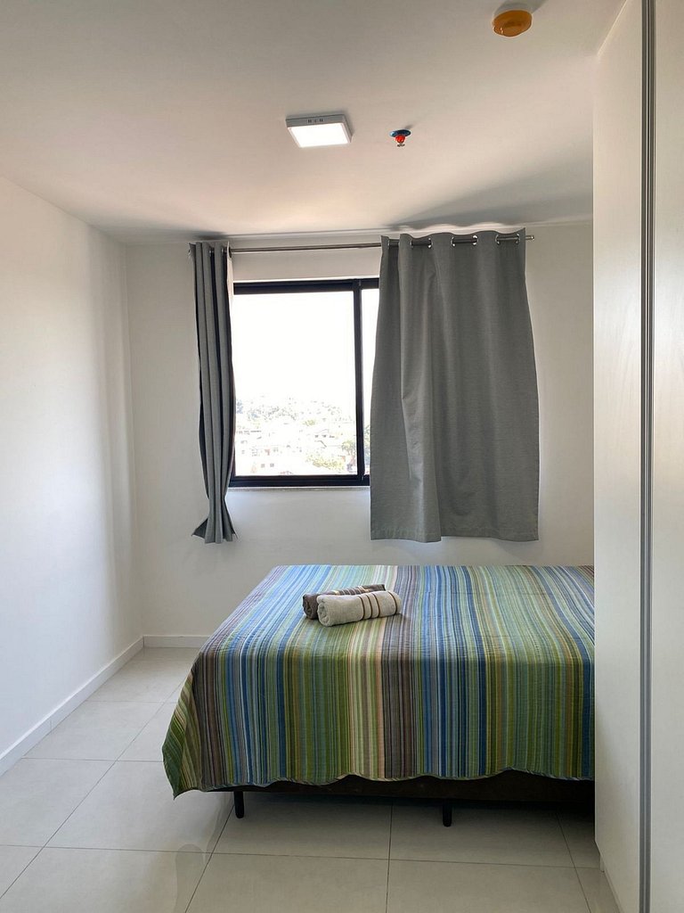 Apto moderno com ar-condicionado no Link Flats