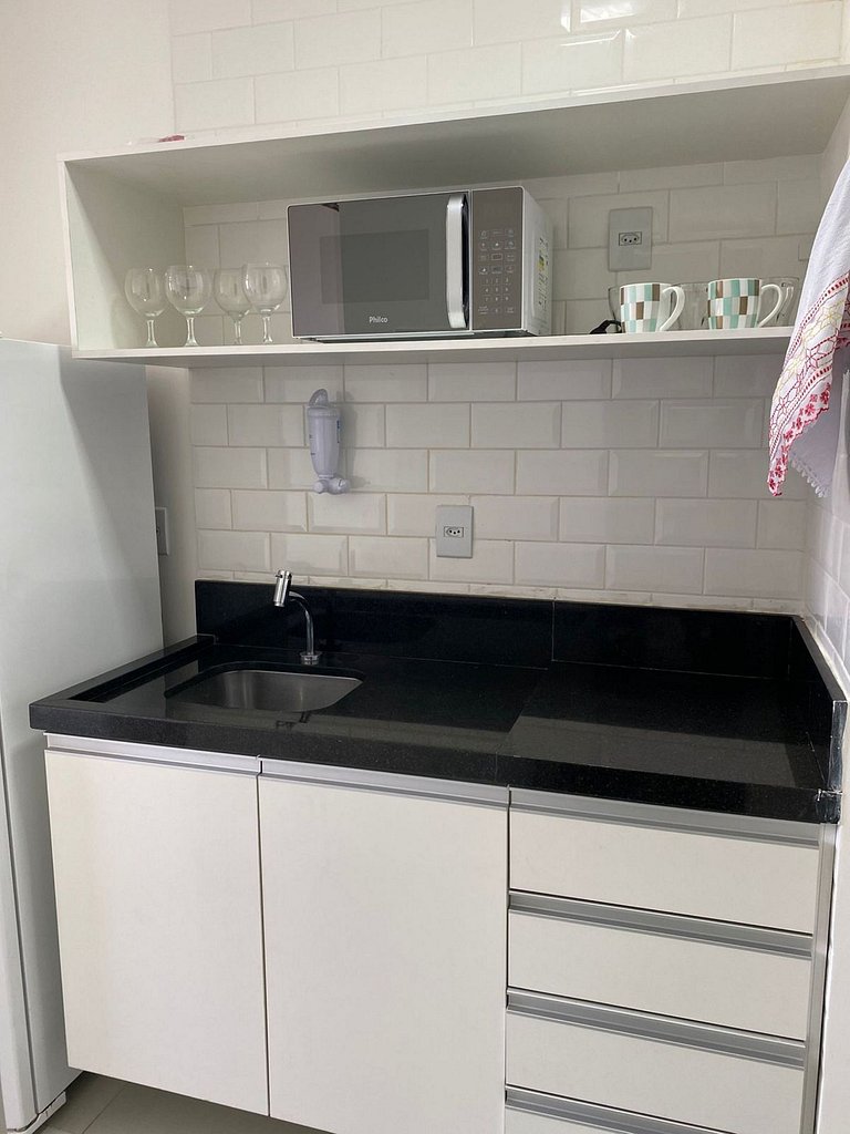 Apto moderno com ar-condicionado no Link Flats