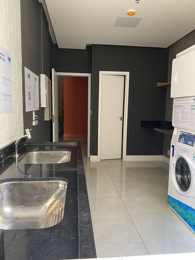 Apto moderno com ar-condicionado no Link Flats