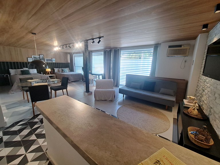 Confortável Studio Ar Vaga Itanhangá Barra RJ prox ao Rock i