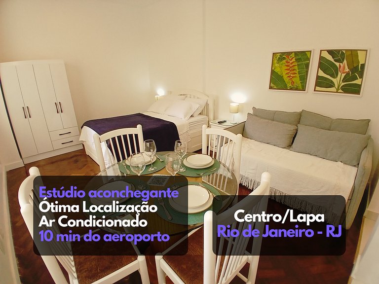 Studio Moderno na Lapa: 10min do Aeroporto SDU prox ao Rock