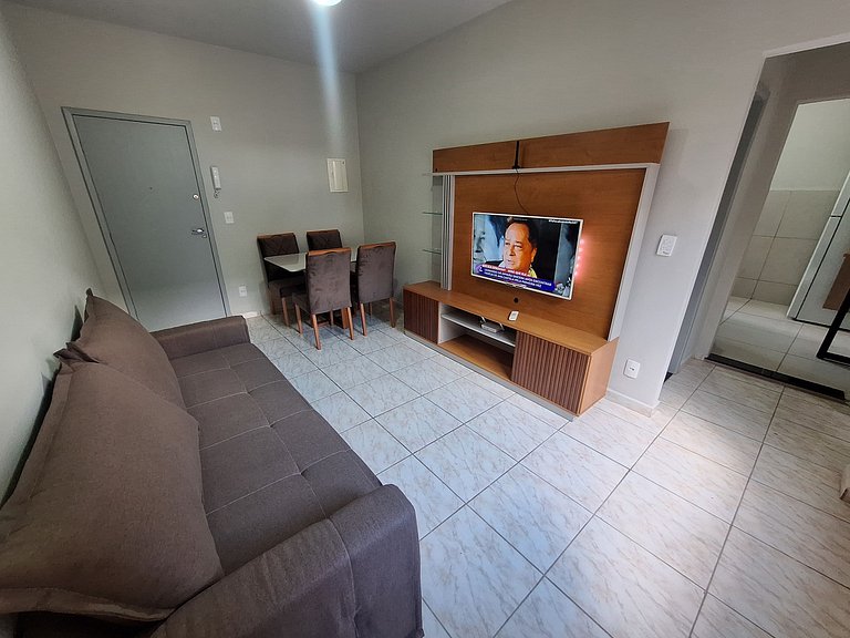 Apto completo e confortável no Aterrado