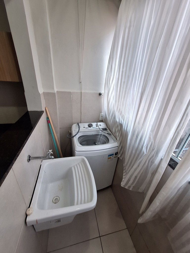 Apto completo e confortável no Aterrado