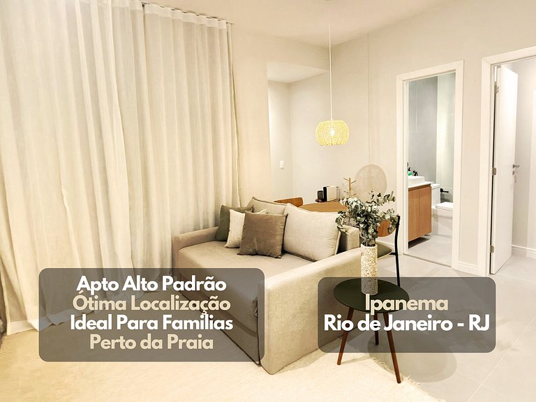 Apt moderno y sofisticado en el corazón de Ipanema