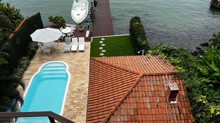 Mega Casa Angra Deck Piscina Beira Mar Praia Leste