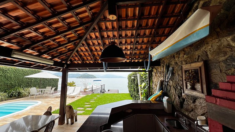 Mega Casa Angra Deck Piscina Beira Mar Praia Leste