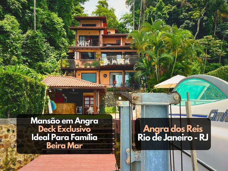 Mega Casa Angra Deck Piscina Beira Mar Praia Leste