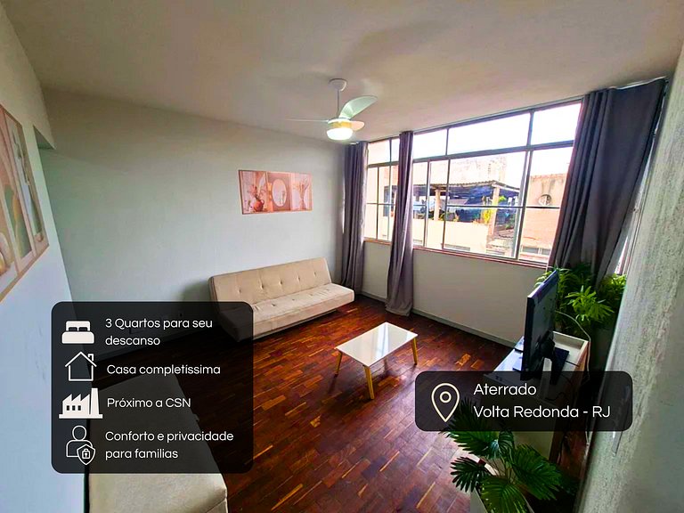 Apto2 Aterrado 3 habitaciones cerca de CSN Conforto VR
