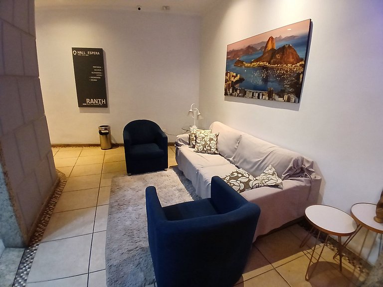 Studio Confortável quadra da praia Botafogo