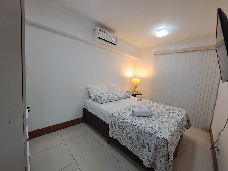 Apartamento en Varanda Gourmet Resort cerca de la playa de R