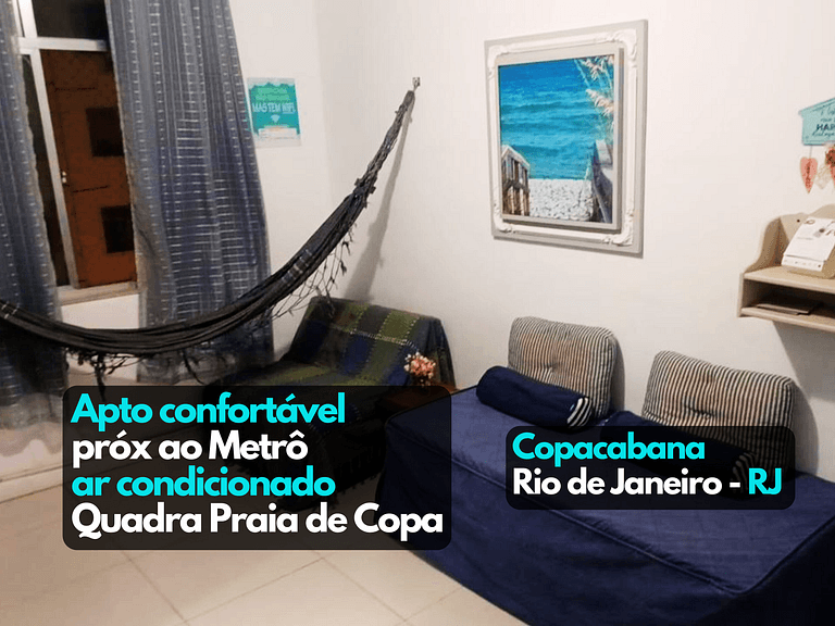 Apto prox ao Arpoador na quadra da praia - Copacabana RJ