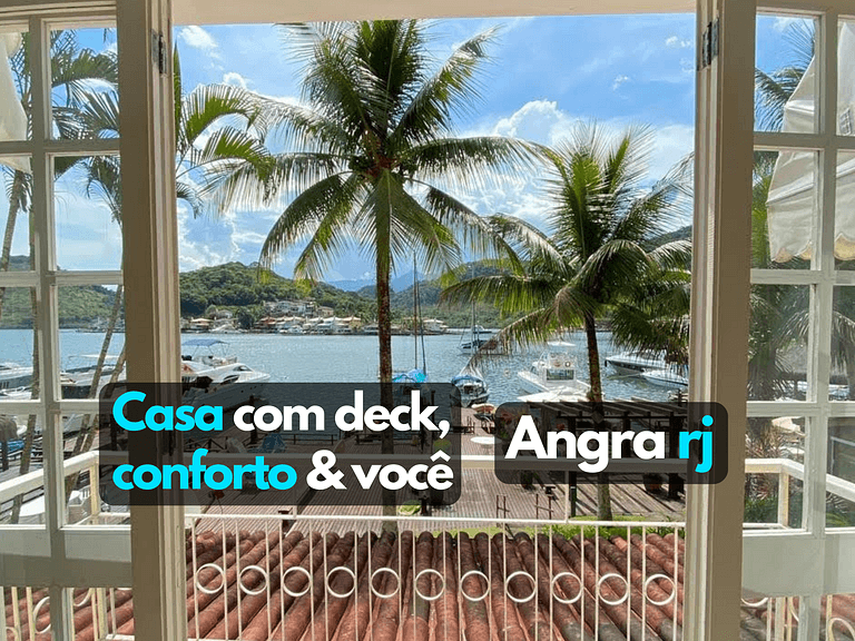 Beautiful 3 Bedrooms with Deck, Barbecue, Pool, Angra