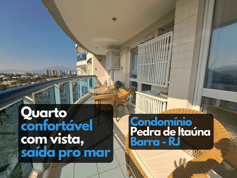 Beautiful Suite 1 with View of Pedra de Itauna Barra RJ - ho