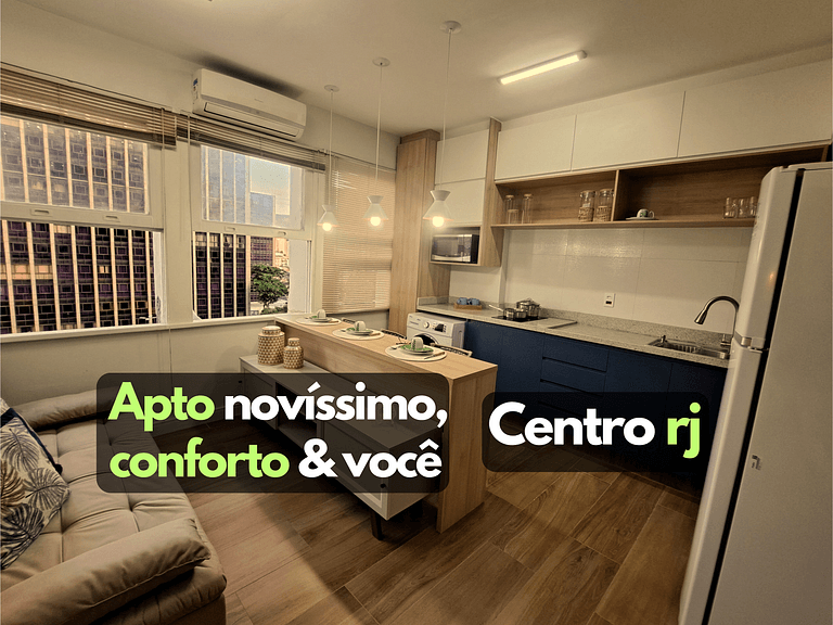 Brand new apartment at the subway door VLT Centro Rio