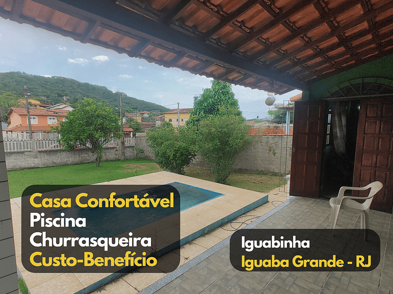 Casa Confortável C/ Piscina em Iguabinha Araruama