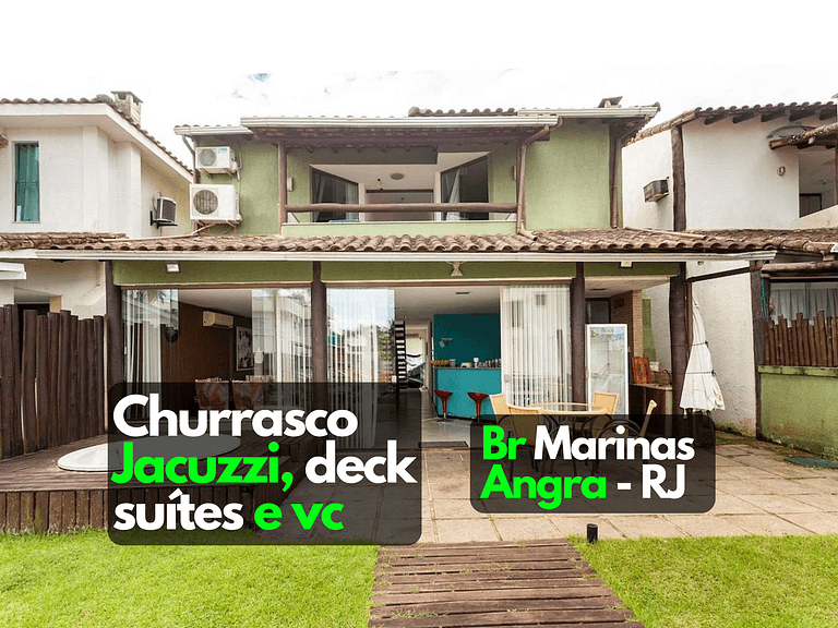 Casa Deck navegável jacuzzi AR Angra Br Marinas