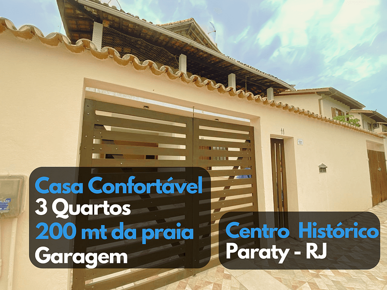 Casa Família com ar Vaga Praia do Centro Paraty