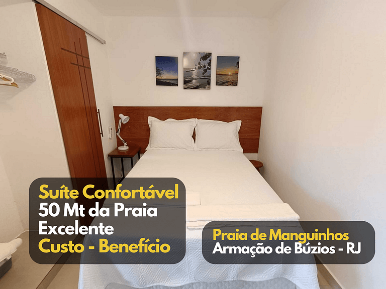 Comfortable Suite, 50m from Manguinhos Beach, Búzios