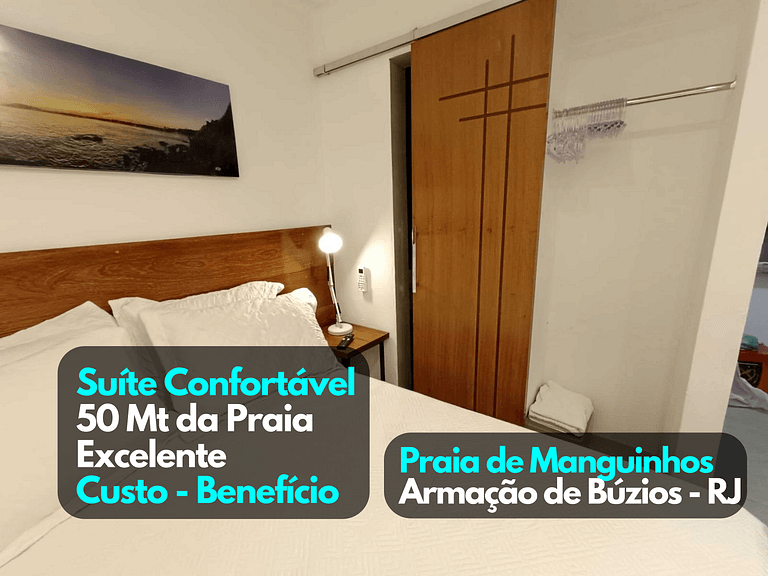 Confortável Flat 50mt Praia Manguinhos Búzios RJ