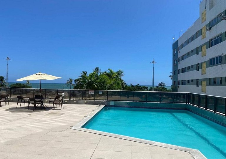 Flat Beira Mar academia piscina Boa Viagem Recife - Com Café