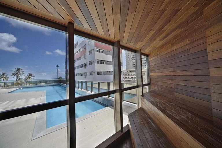 Flat by the sea gym pool Boa Viagem Recife - breakfast inclu