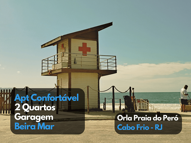 Incrível 2 quartos com VAGA Orla praia do Peró