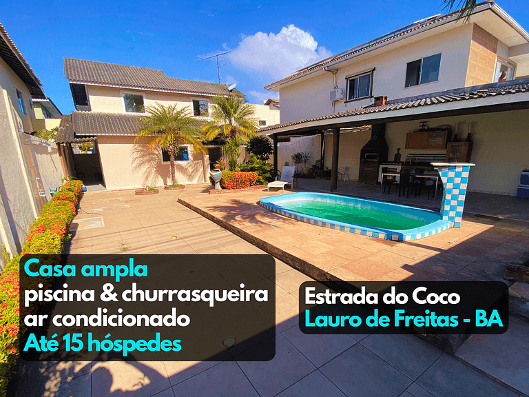 Linda casa piscina churrasqueira garagem Lauro de Freitas BA