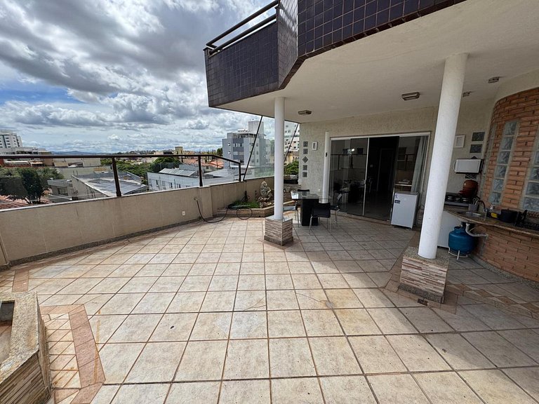 Lindo APTO próx Mineirão com Suíte Pampulha BH - Cobertura c