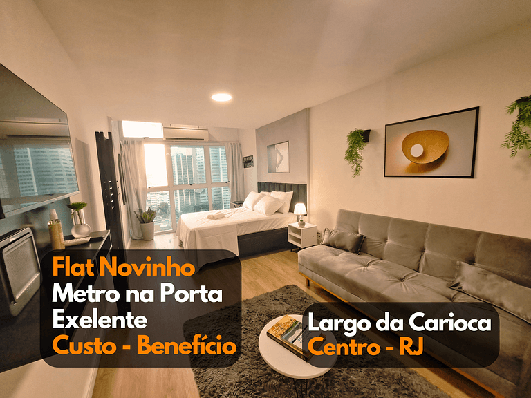 Lindo FLAT47 metrô e VLT da CARIOCA - LAPA - Rock in Rio