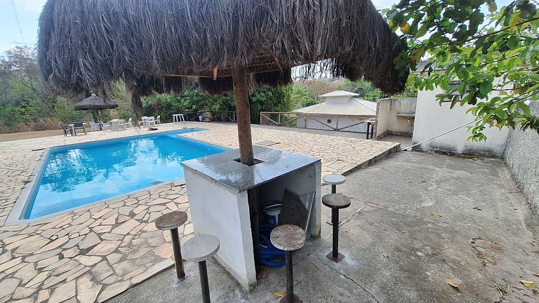 Mega sítio piscina Churasqueira Lago Esmeraldas