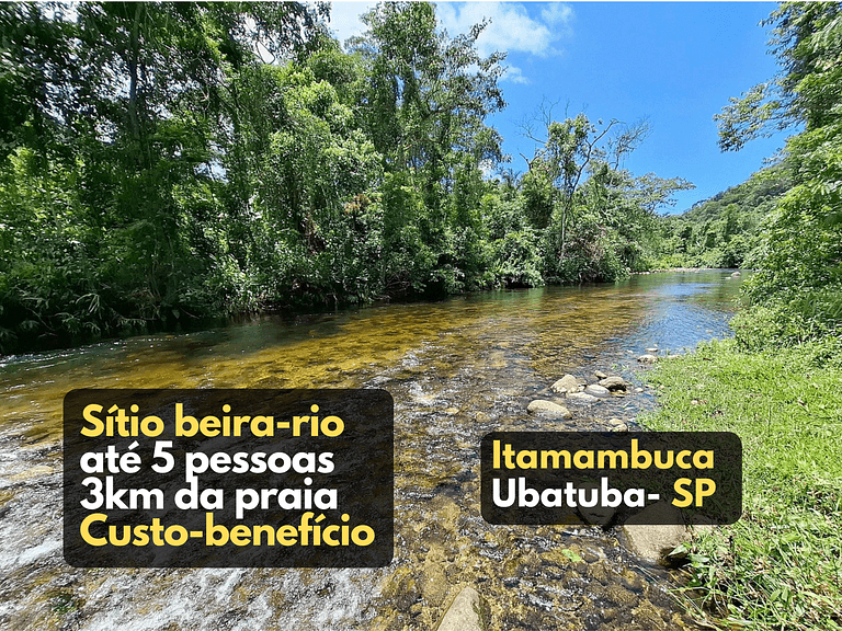 Sítio com Riacho garagem - 3km da Praia UBATUBA SP